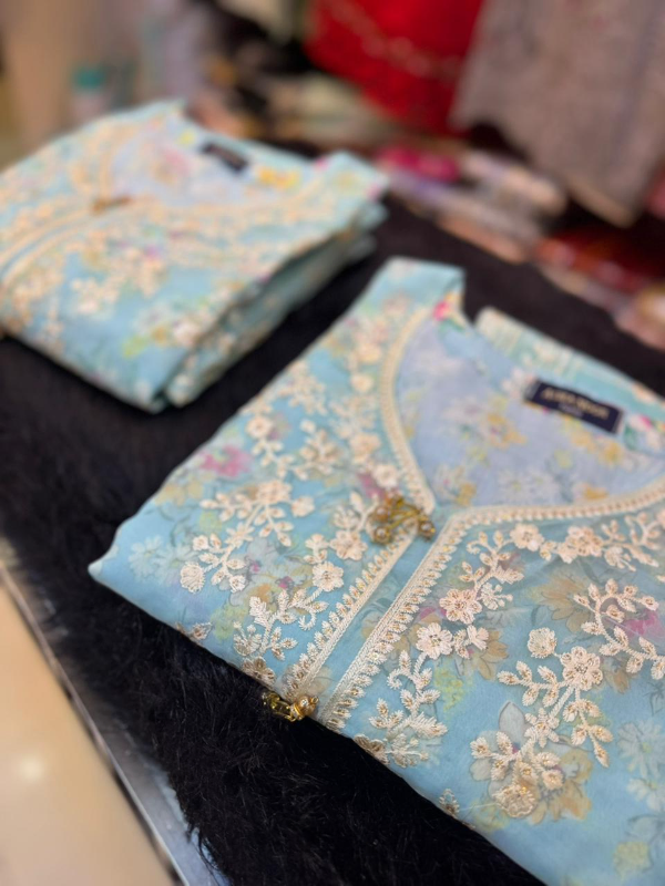 Premium Gold  Organza Party Dress